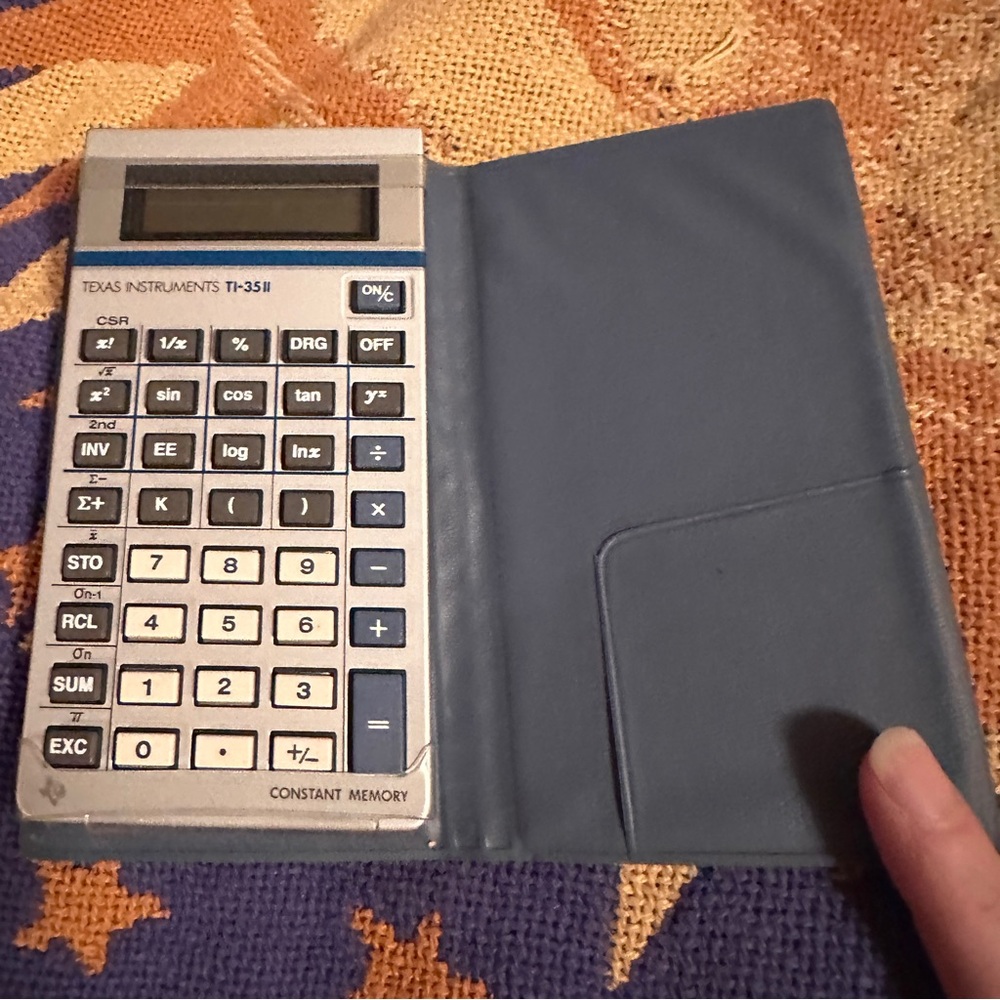 Texas Instruments TI-35II Scientific calculator with case.
